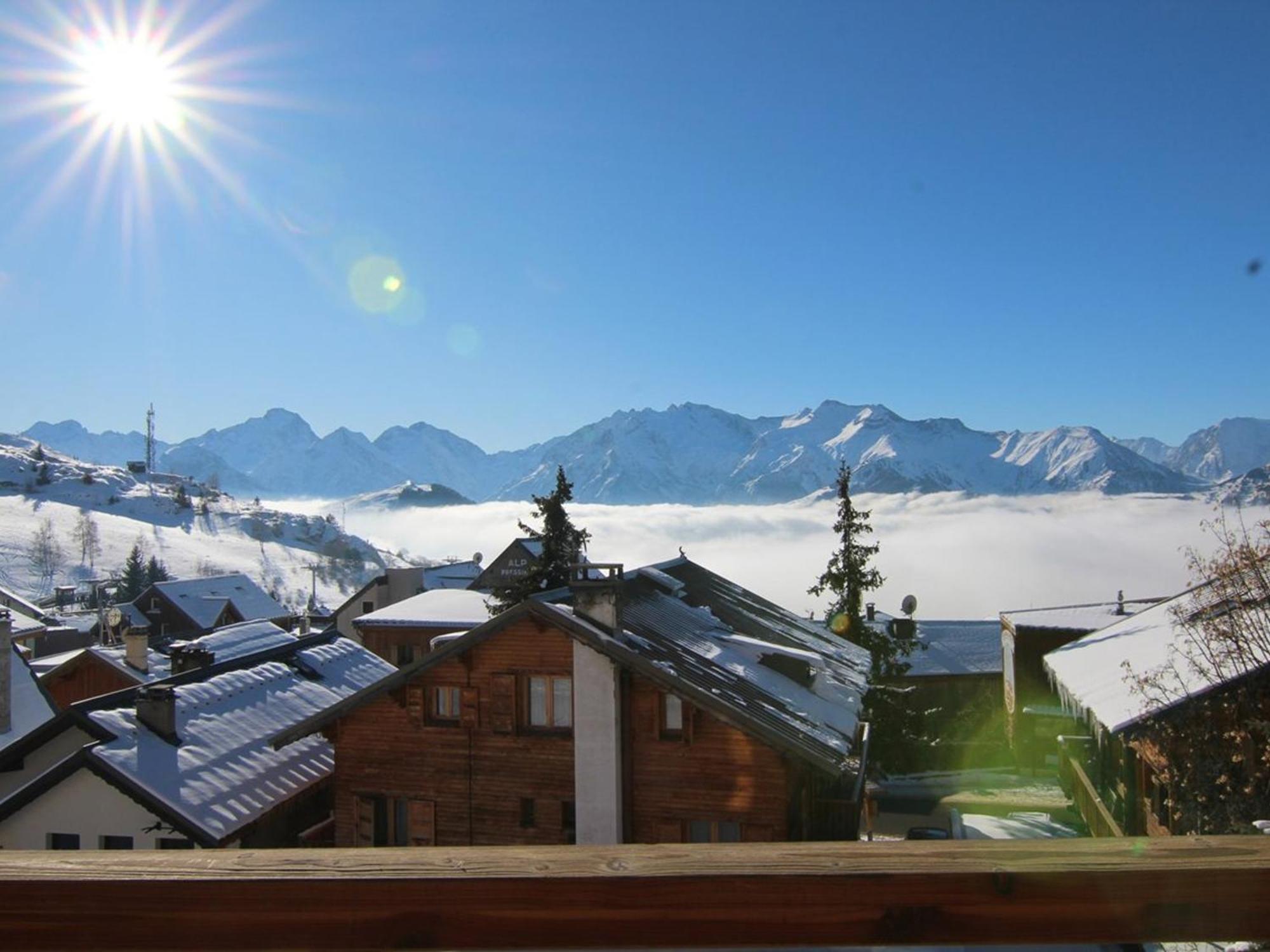 Ferienwohnung Charmant Studio 4 Pers Avec Balcon, Parking Et Acces Pistes - Alpe D'Huez - Fr-1-405-134 Exterior foto